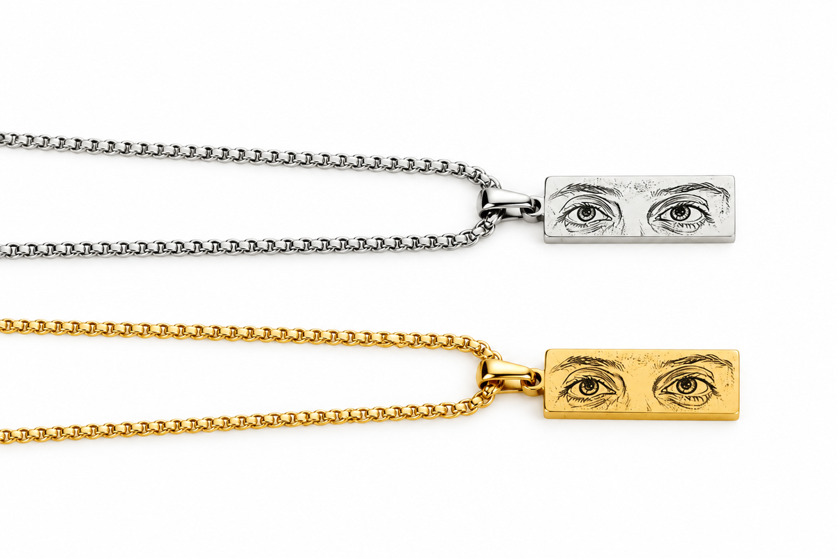 Conjunto Colar Olhar Personalizado