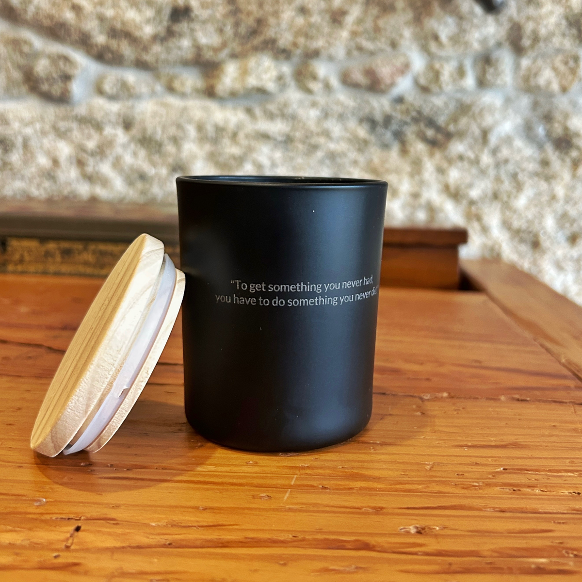 Vela Aromática Artesanal Frase Personalizada