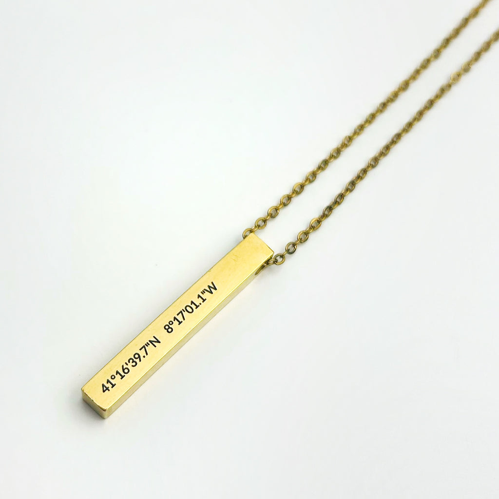 Colar com Coordenadas Personalizado