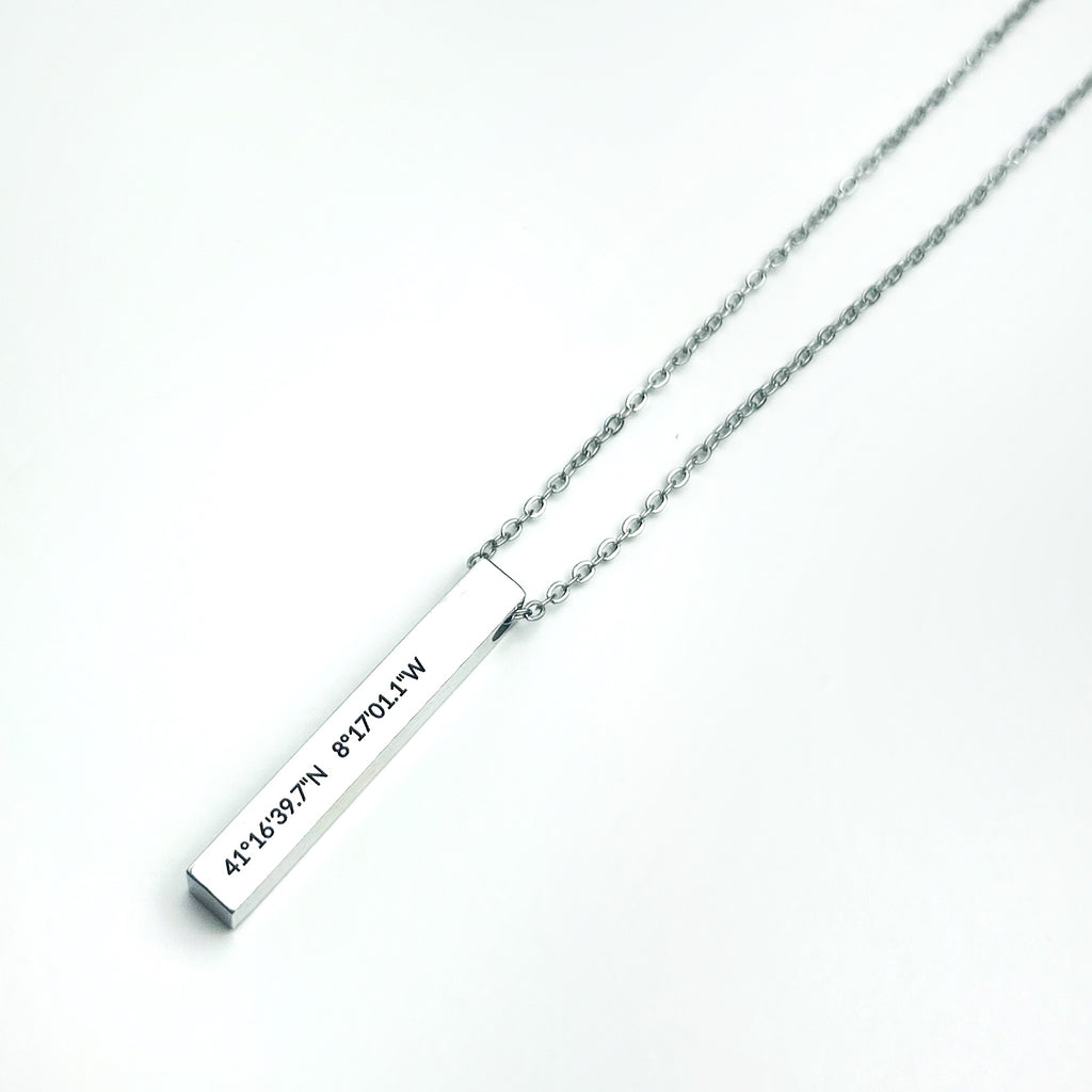 Colar com Coordenadas Personalizado