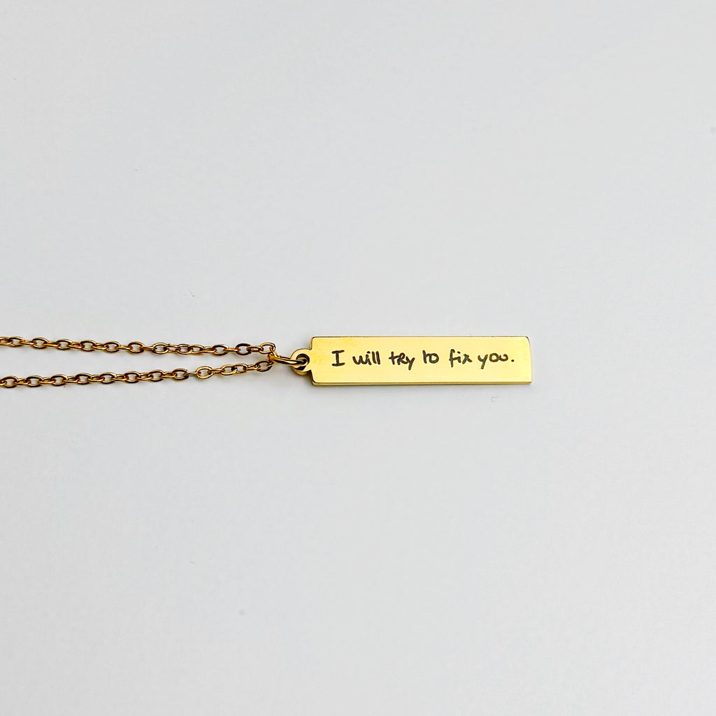 Colar Manuscrito Personalizado