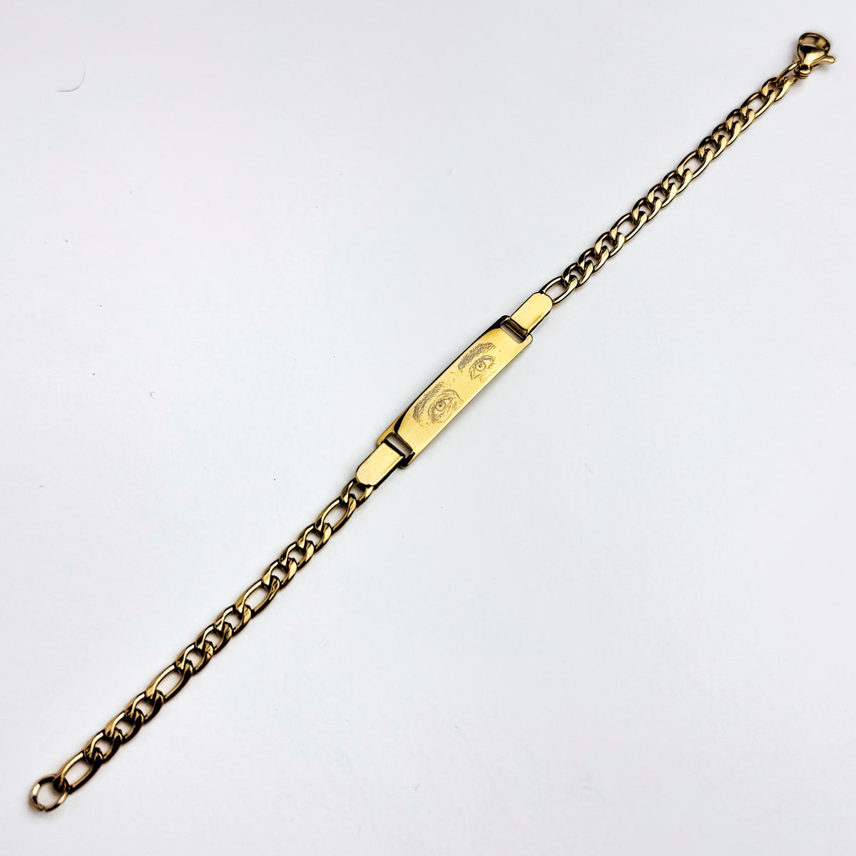 Pulseira Dourada Olhar Personalizada