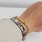 Pulseira Dourada Olhar Personalizada