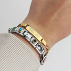 Pulseira Dourada Olhar Personalizada