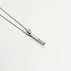 Colar Barra e Coração Personalizado